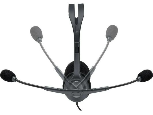 Наушники с микрофоном проводные Logitech Stereo Headset H111 Black